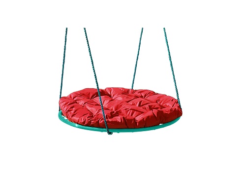фото Качель-гнездо m-group 1400 10х60х60 см с красной подушкой