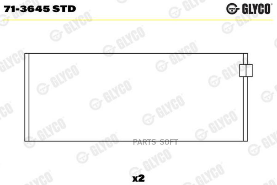 

GLYCO 71-3645 STD Вклад.шатун.ком кт STD [пара] 1шт