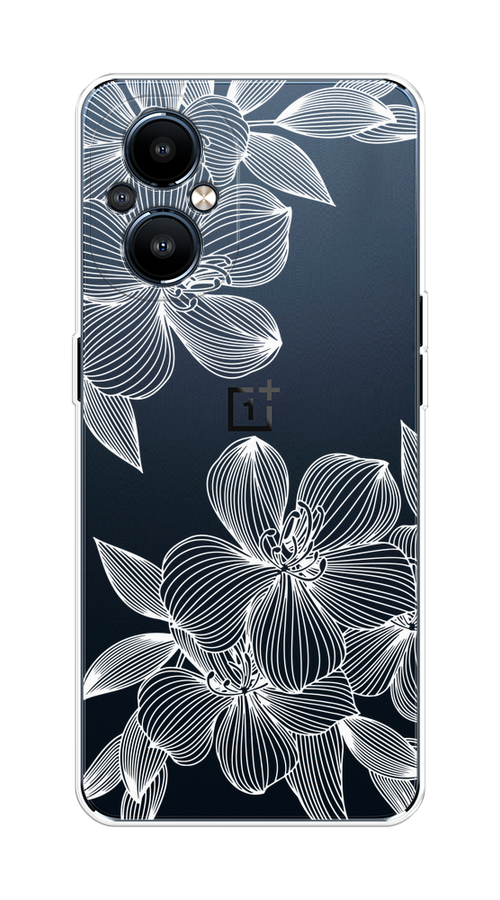 

Чехол на OnePlus Nord N20 "Крокус", Белый;прозрачный, 152550-1