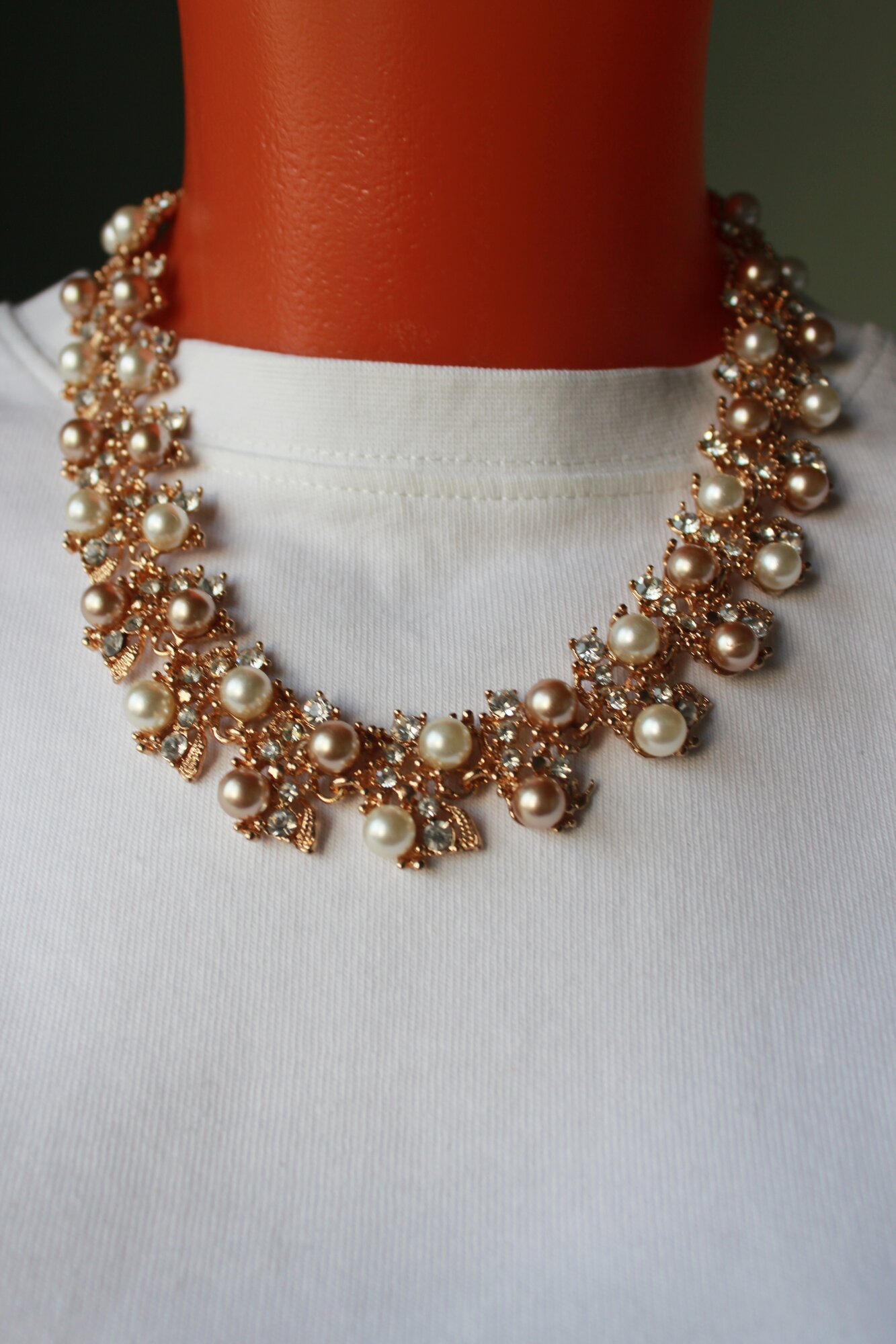 Ожерелье из бижутерного сплава 45 см Fashion Jewerly 160, пластик