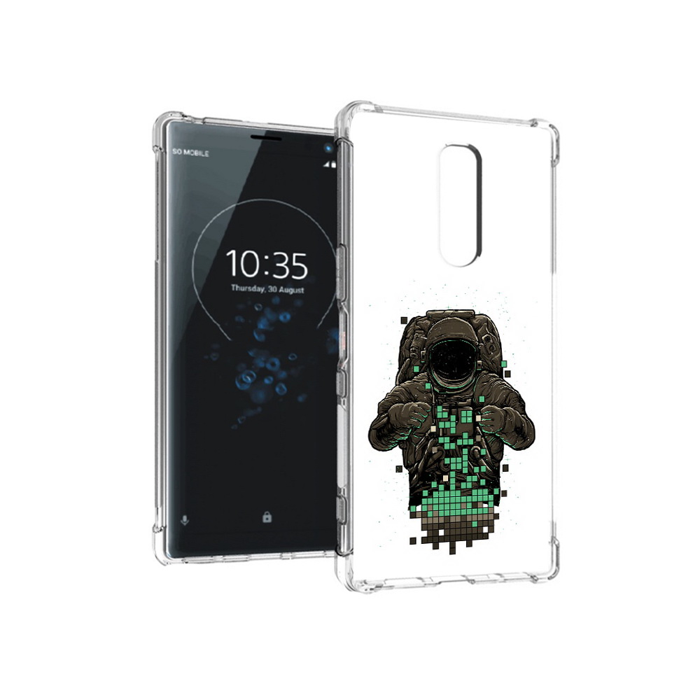

Чехол MyPads Tocco для Sony Xperia 1 космонавт с пикселями (PT141276.244.394), Прозрачный, Tocco