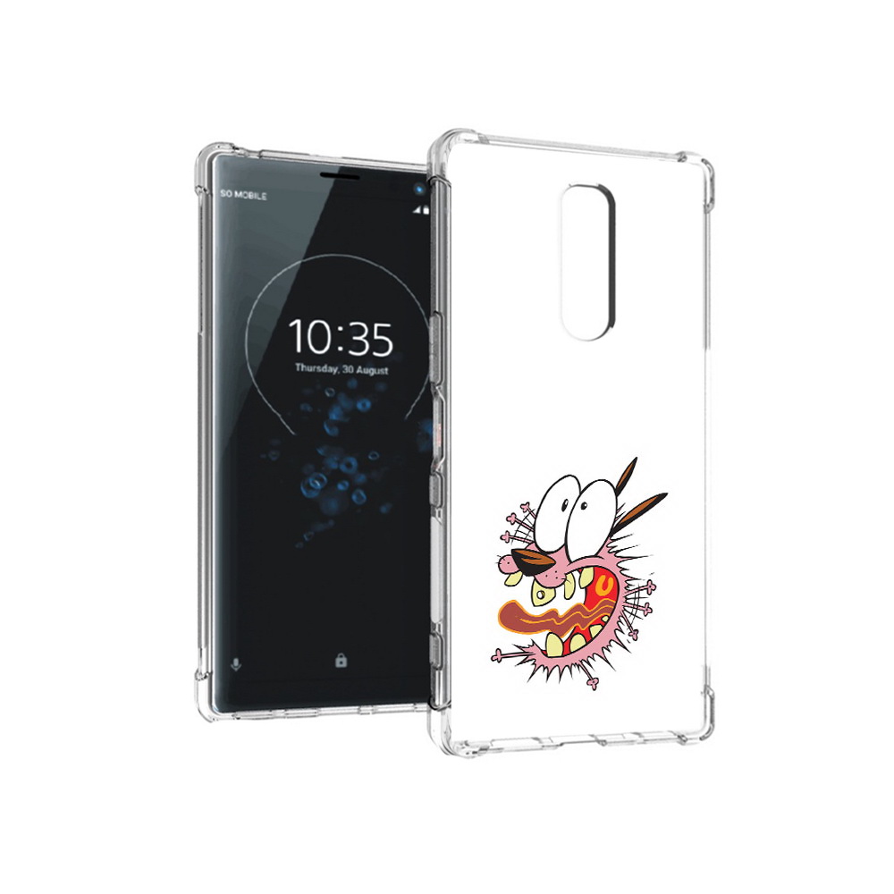 

Чехол MyPads Tocco для Sony Xperia 1 испуганный бобик (PT141276.244.381), Прозрачный, Tocco
