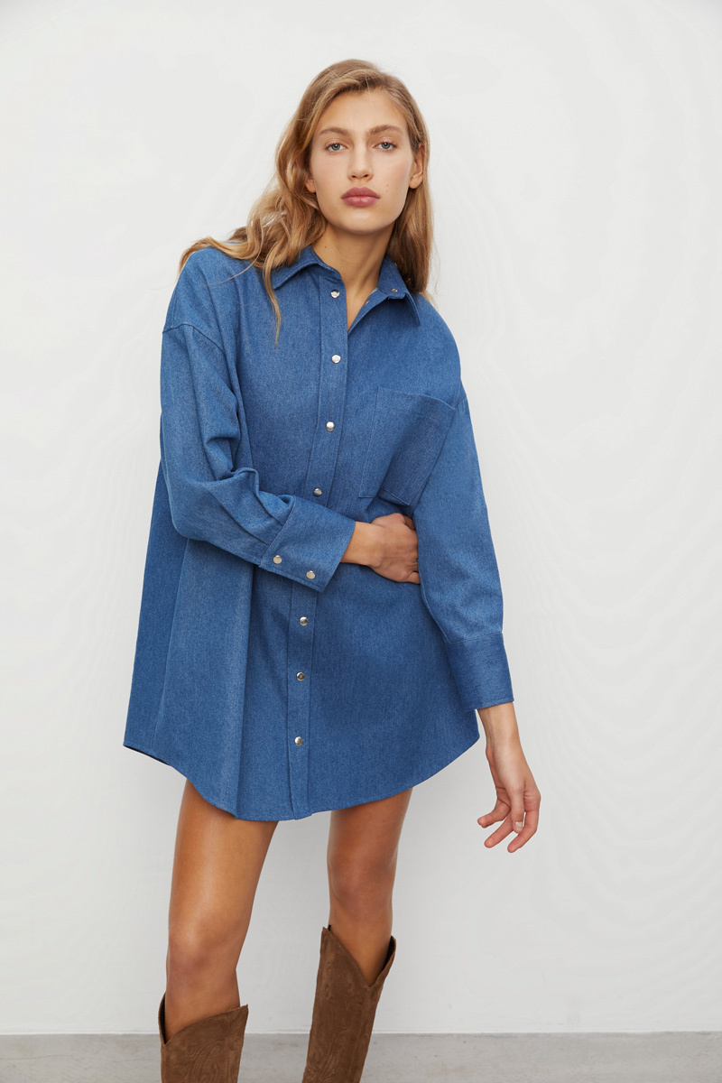 

Платье женское Charmstore П-119 синее one size, П-119