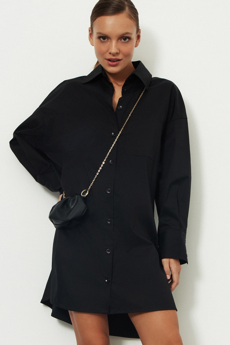 

Платье женское Charmstore П-136 черное one size, П-136