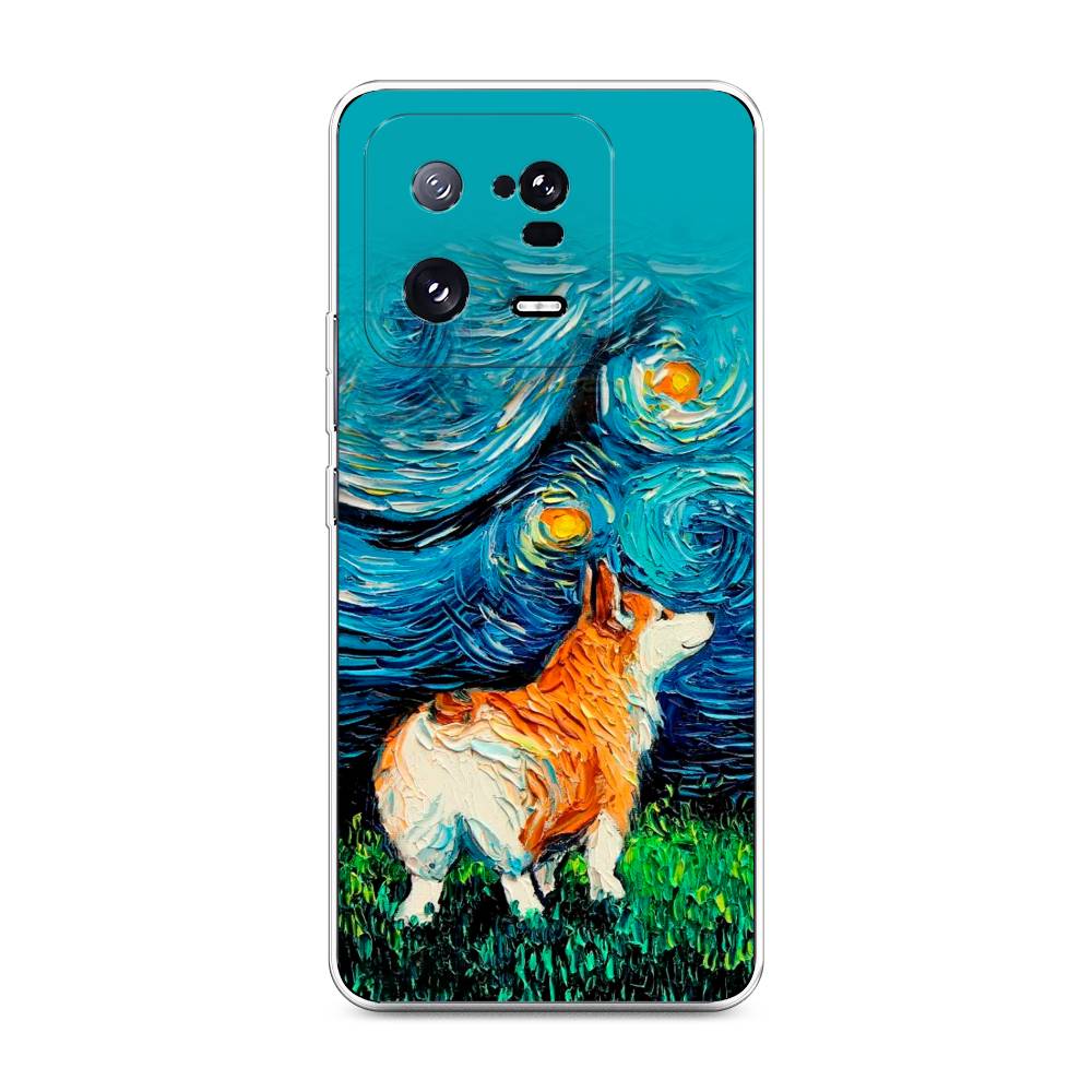 

Чехол на Xiaomi 13 Pro 5G "Корги звёздная ночь", Коричневый;белый;зеленый, 317350-1