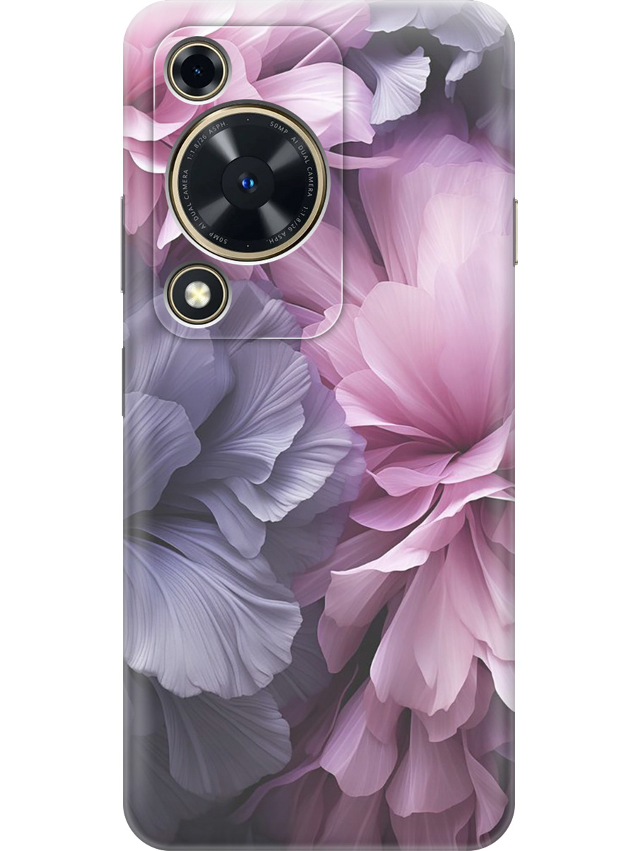 

Силиконовый чехол на Huawei nova Y72 с принтом "Розово-фиолетовые цветы", Прозрачный;розовый;фиолетовый, 785977821