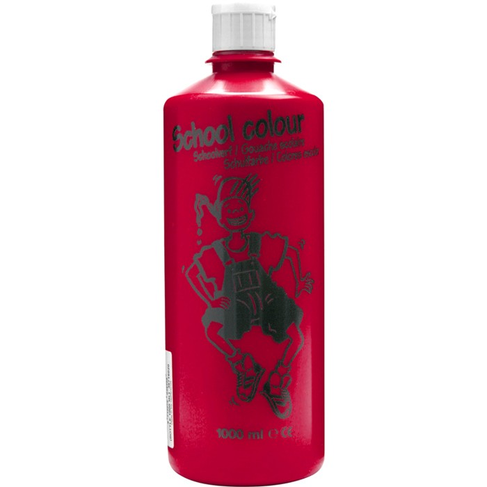 Гуашь Royal Talens School Colours бутыль 1л №302 Красный насыщенный, 36713020