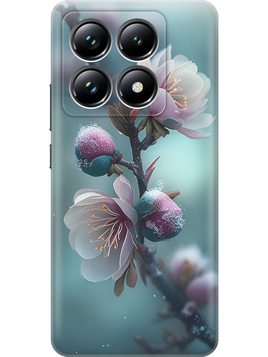 

Силиконовый чехол на Xiaomi 14T Pro с принтом "Распускающиеся бутоны", Прозрачный;белый;голубой, 785979021