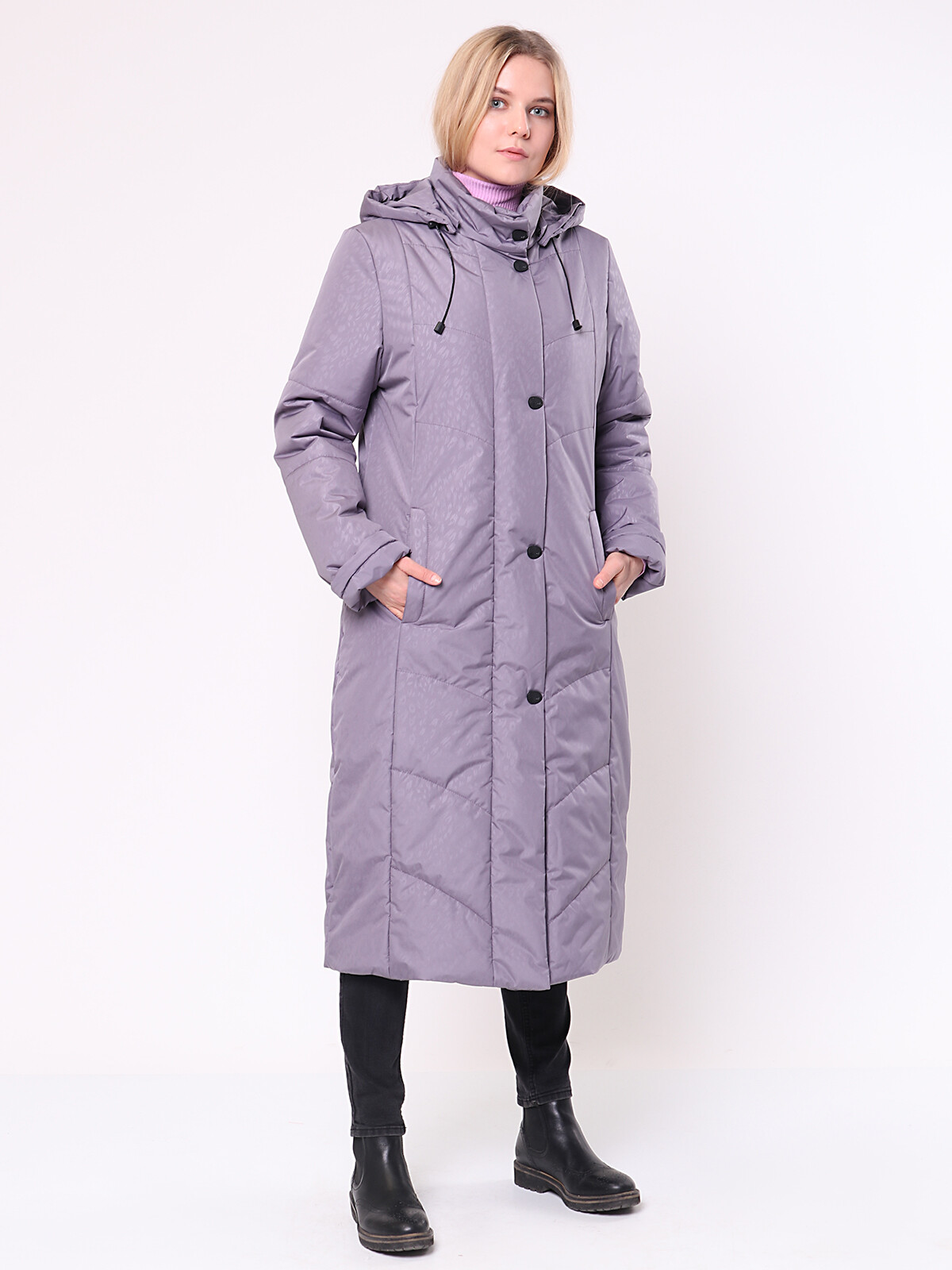 фото Куртка женская maritta 20-1016-18 фиолетовая 48 eu