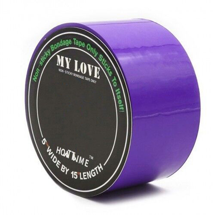 Лента бондажная KISSEXPO My love фиолетовая 16 м