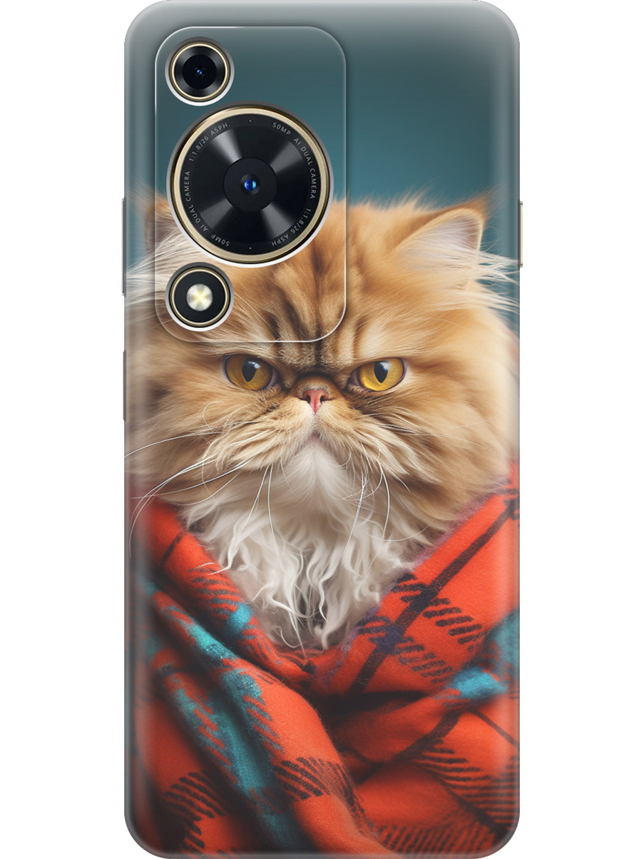 

Силиконовый чехол на Huawei nova Y72 с принтом "Недовольный котик", Прозрачный;красный;синий, 785977812