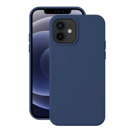 фото Силиконовый чехол silicone case для iphone 12/12pro, синий