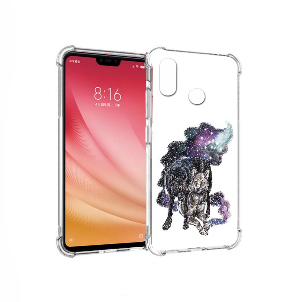 

Чехол MyPads Tocco для Xiaomi Mi 8 звездные волки (PT110454.314.352), Прозрачный, Tocco