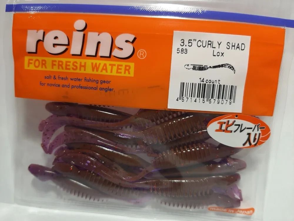 

Силиконовая приманка REINS CURLY SHAD 3.5" Цв. 583-Lox, CURLY SHAD 3.5" Цв. 583-Lox