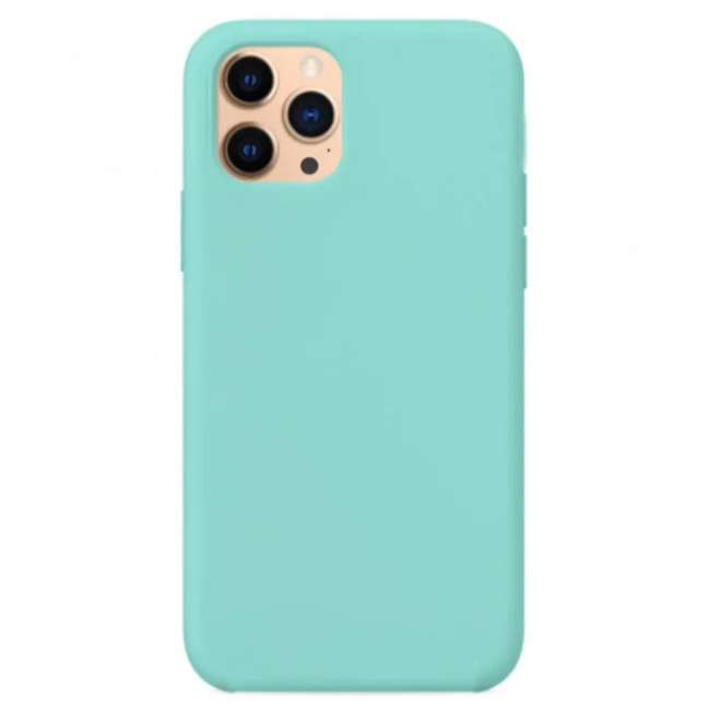 фото Силиконовый чехол silicone case для iphone 12/12pro, мятный