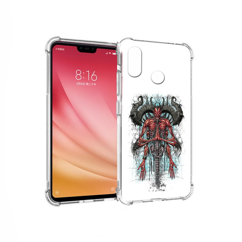 

Чехол MyPads Tocco для Xiaomi Mi 8 дьявол (PT110454.314.340), Прозрачный, Tocco