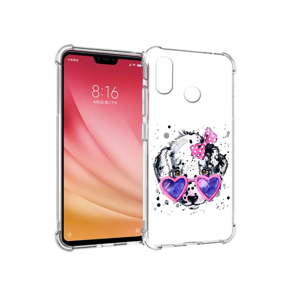 

Чехол MyPads Tocco для Xiaomi Mi 8 долматинец в очках (PT110454.314.337), Прозрачный, Tocco