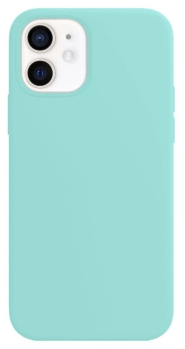 фото Силиконовый чехол silicone case для iphone 12 mini, мятный