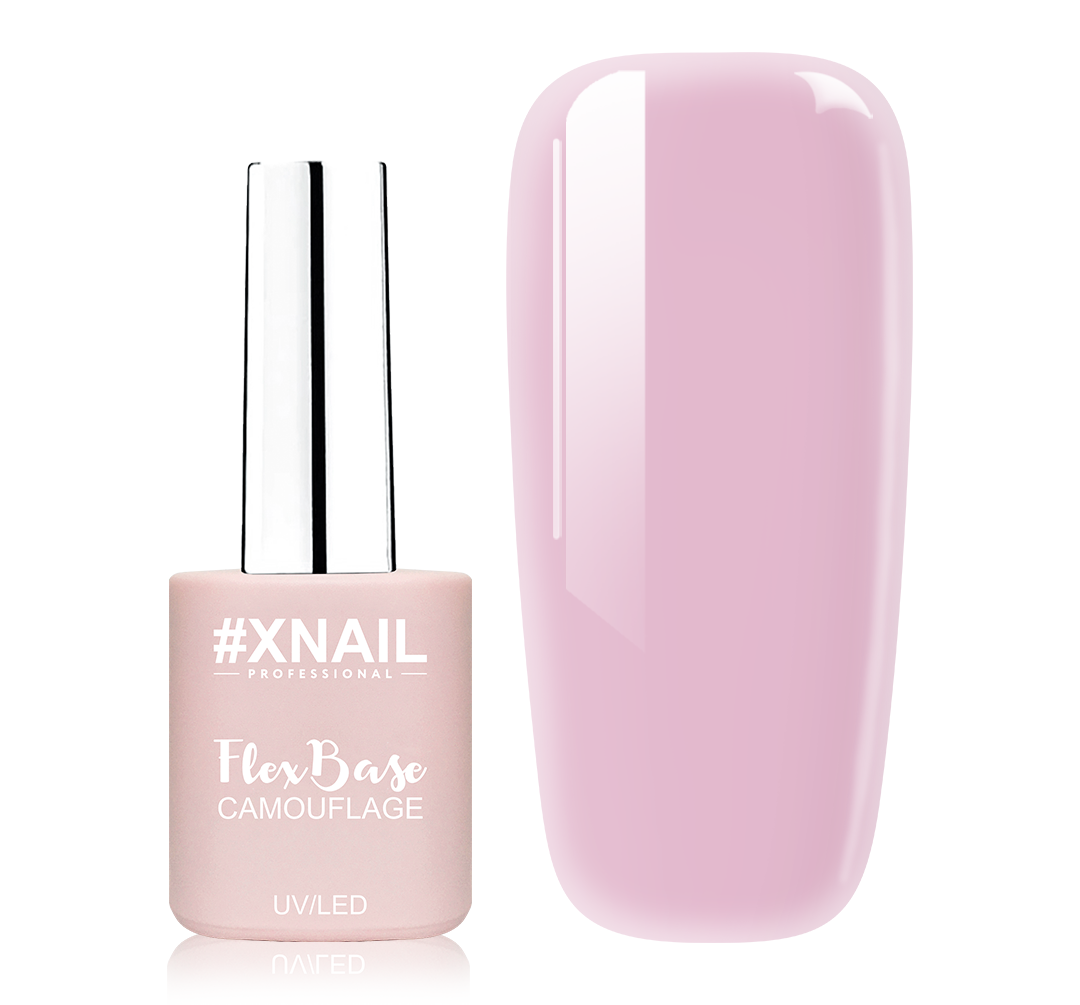 фото Xnail, база для гель-лака flex camouflage №4