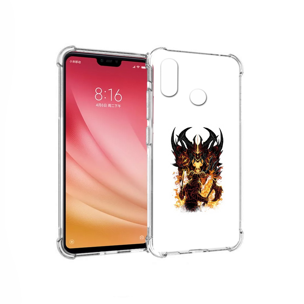 

Чехол MyPads Tocco для Xiaomi Mi 8 демон shadow fiend (PT110454.314.318), Прозрачный, Tocco