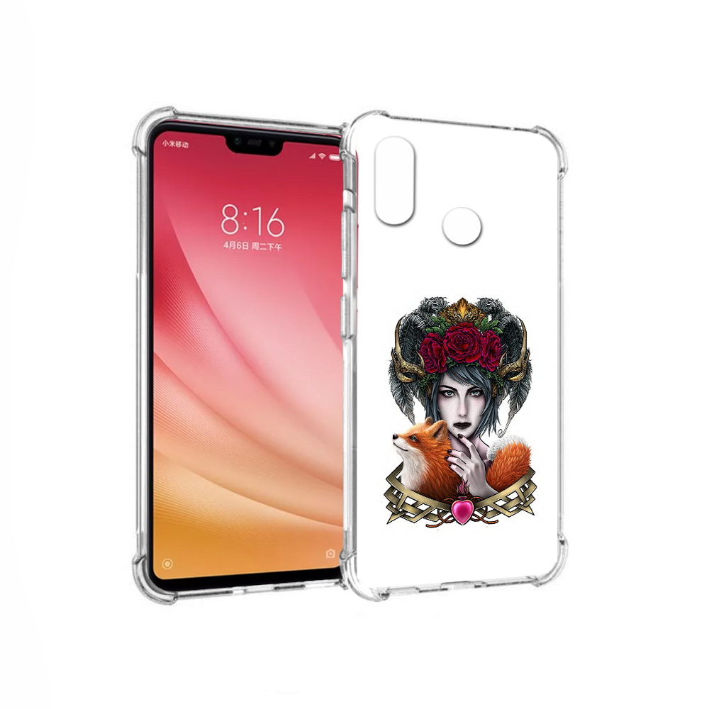 

Чехол MyPads Tocco для Xiaomi Mi 8 девушка с лисой (PT110454.314.314), Прозрачный, Tocco