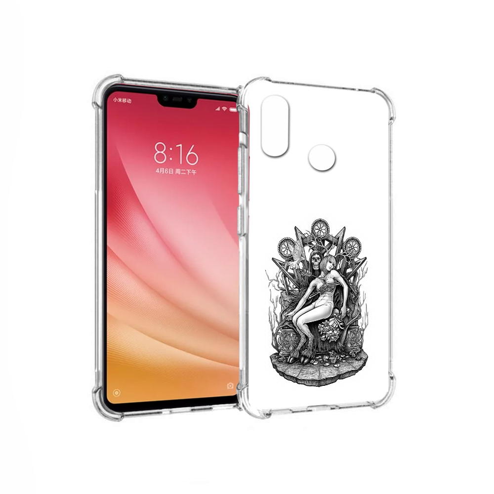

Чехол MyPads Tocco для Xiaomi Mi 8 девушка на троне (PT110454.314.309), Прозрачный, Tocco