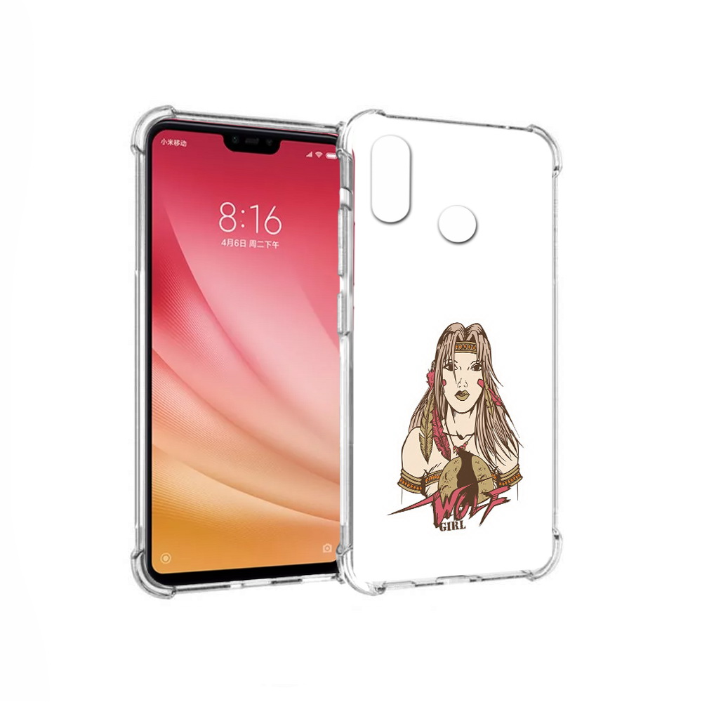 

Чехол MyPads Tocco для Xiaomi Mi 8 девушка волк (PT110454.314.306), Прозрачный, Tocco