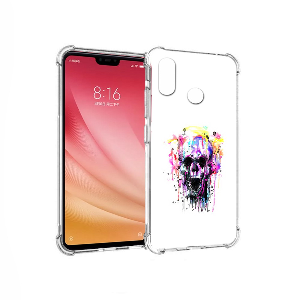 

Чехол MyPads Tocco для Xiaomi Mi 8 граффити череп (PT110454.314.298), Прозрачный, Tocco