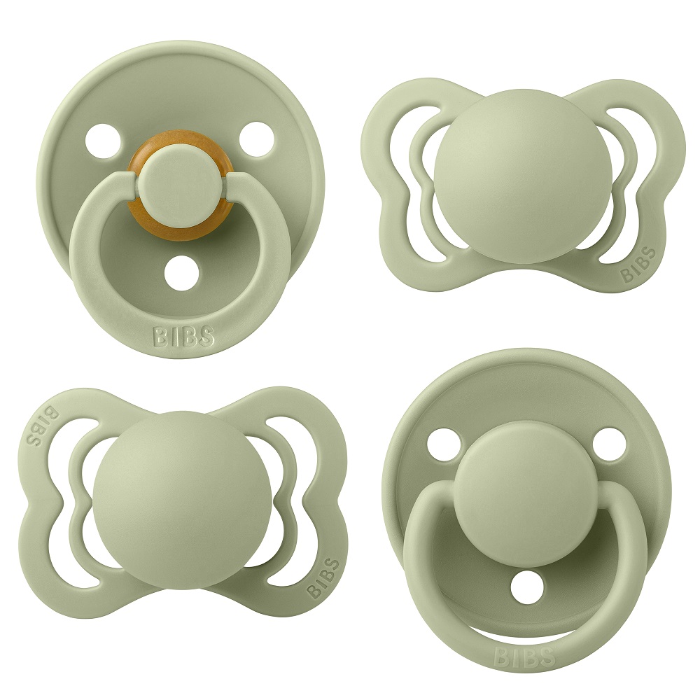 

Набор пустышек BIBS Try-it 4 шт.Sage 0+ месяцев, Хаки, Try-it collection