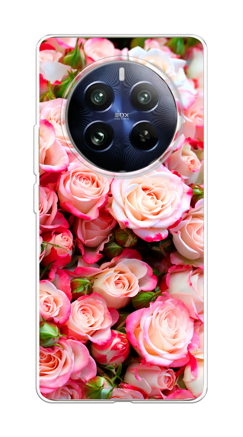 

Чехол на Realme 12 Pro "Много роз", Розовый, 2516150-1