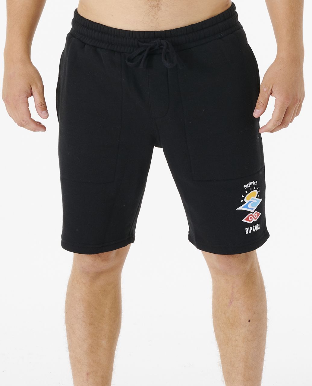 

Трикотажные шорты мужские Rip Curl CWAOJ9 черные L, Черный, CWAOJ9