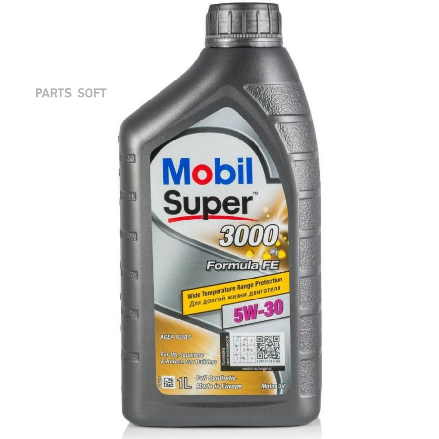 

Моторное масло Mobil Super 3000 X1 Formula FE 5W30 1л