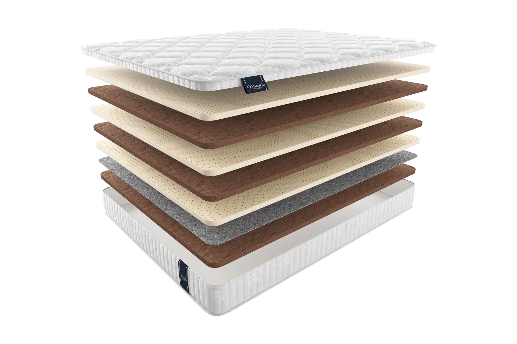 

Матрас MaterLux Sanremo 120X200, Белый;серый, SANREMO