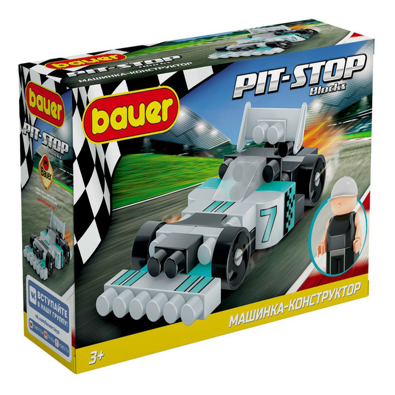 

Конструктор Pit-Stop гоночная машина 811 Bauer