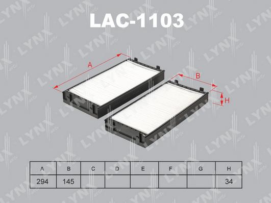 

LYNXAUTO LAC1103 Фильтр салона