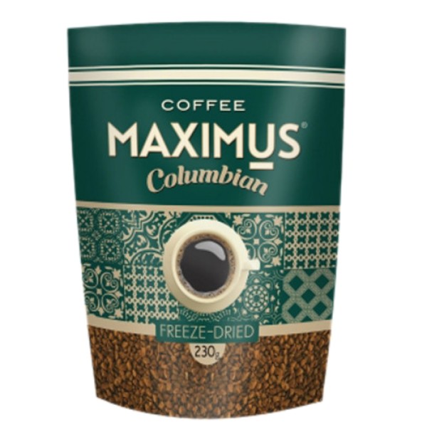 

Кофе растворимый MAXIMUS Columbian в стеклянной банке, 95 гр