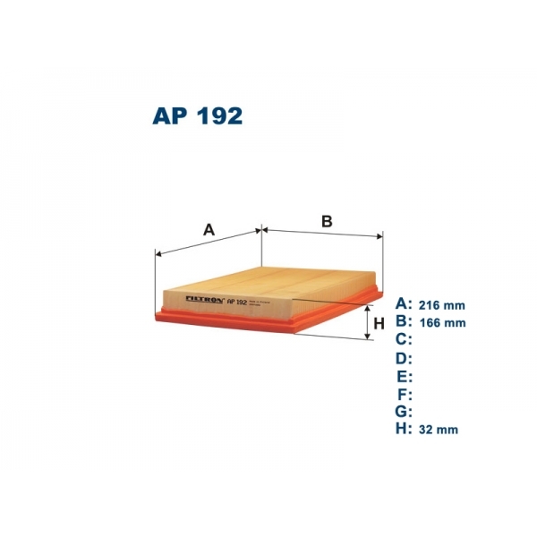 фото Фильтр воздушный filtron ap192