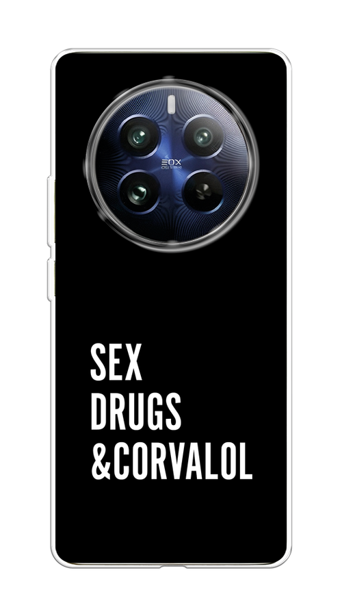 

Чехол на Realme 12 Pro "Corvalol", Черный;серый;белый, 2516150-1