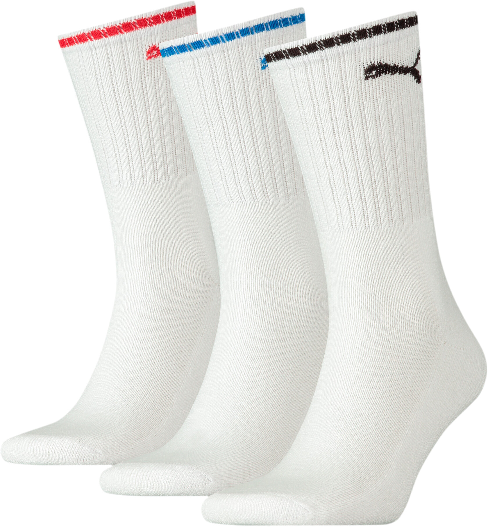 

Комплект носков унисекс PUMA SPORT CREW STRIPE 3P белых - 3 пары, Белый, SPORT CREW STRIPE 3P