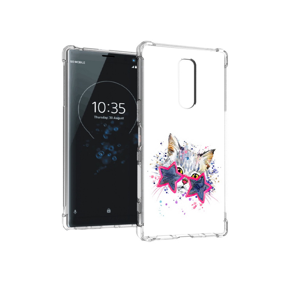 

Чехол MyPads Tocco для Sony Xperia 1 звездные очки (PT141276.244.353), Прозрачный, Tocco