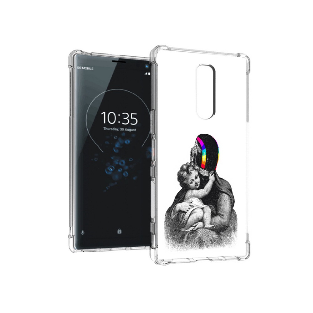 

Чехол MyPads Tocco для Sony Xperia 1 защитник в шлеме (PT141276.244.350), Прозрачный, Tocco