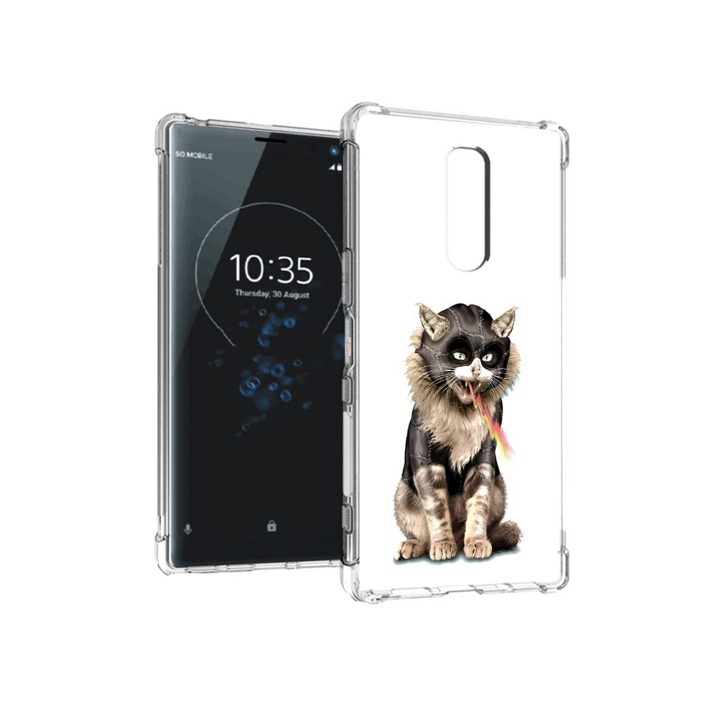 

Чехол MyPads Tocco для Sony Xperia 1 дьяволский кот (PT141276.244.341), Прозрачный, Tocco