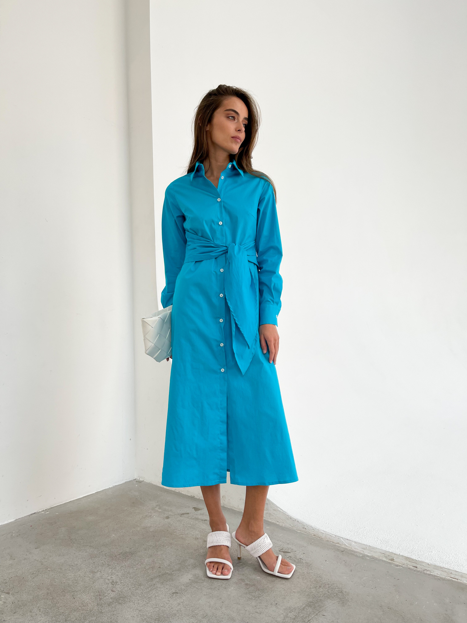 

Платье женское Charmstore П-122 голубое S, П-122