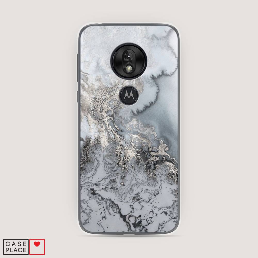 

Чехол Awog на Motorola Moto G7 Play / Моторола Мото G7 Play "Морозная лавина серая", Разноцветный, 241250-3