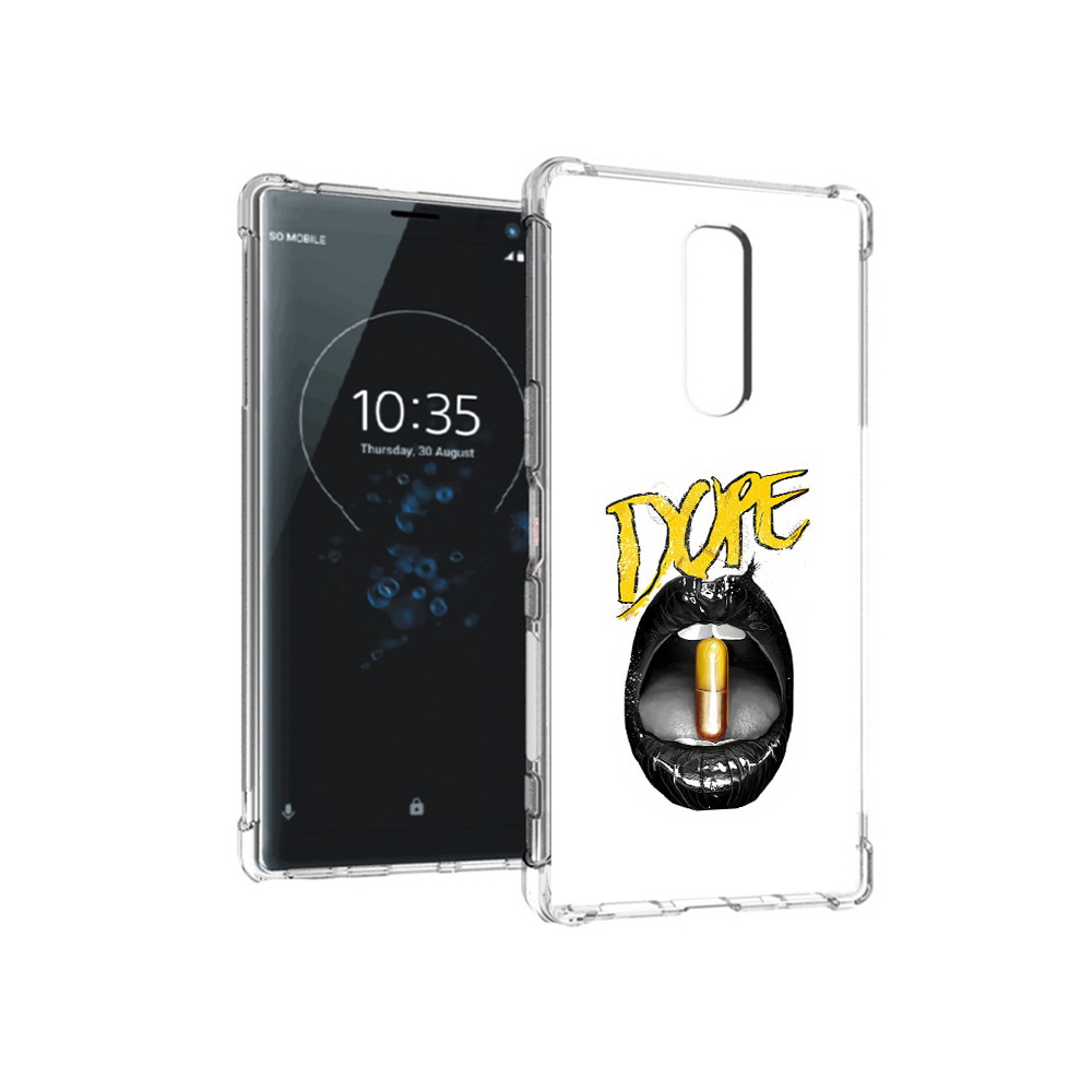 

Чехол MyPads Tocco для Sony Xperia 1 губы (PT141276.244.303), Прозрачный, Tocco