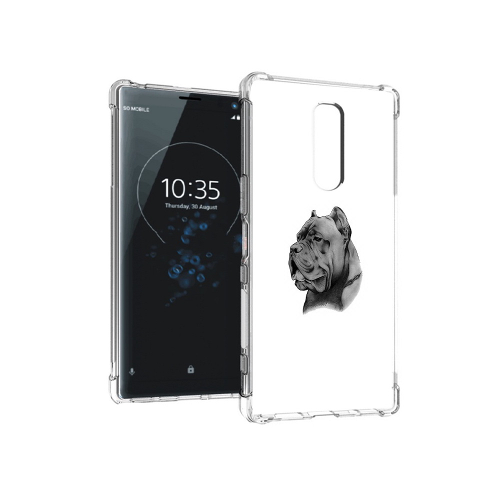 

Чехол MyPads Tocco для Sony Xperia 1 грозный бульдог (PT141276.244.300), Прозрачный, Tocco