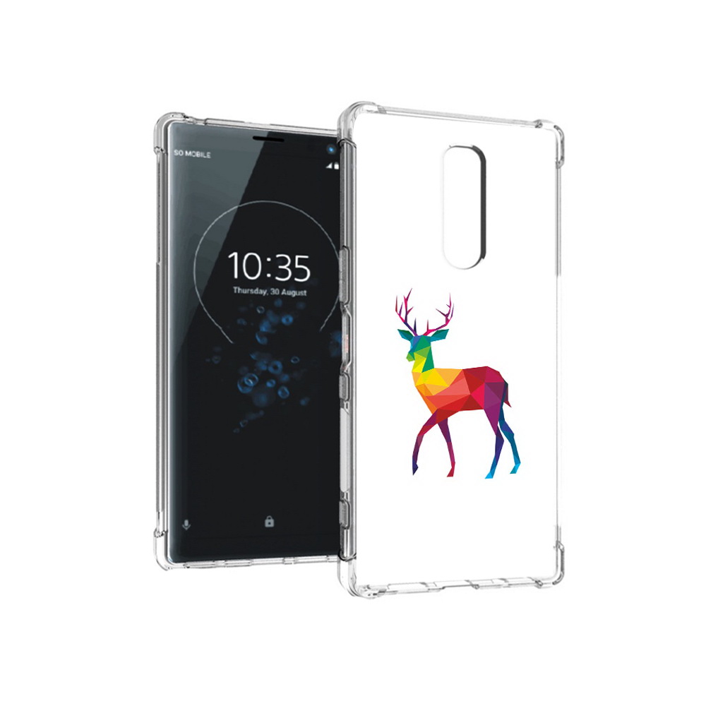

Чехол MyPads Tocco для Sony Xperia 1 геометрический олень (PT141276.244.286), Прозрачный, Tocco