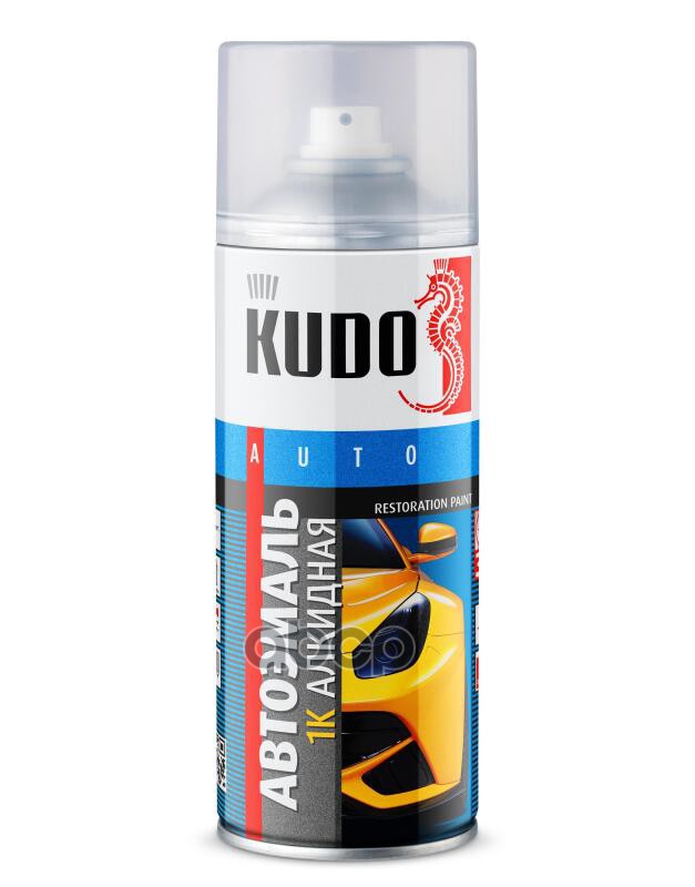 

KUDO KU4035 Краска-спрей 1К алкидная светло-серая 671 520мл
