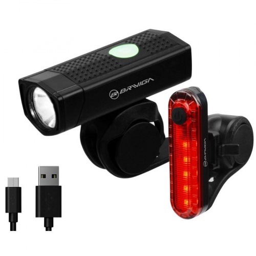 фото Комплект фонарей briviga usb bike light set ebl-2255a + ebl-056