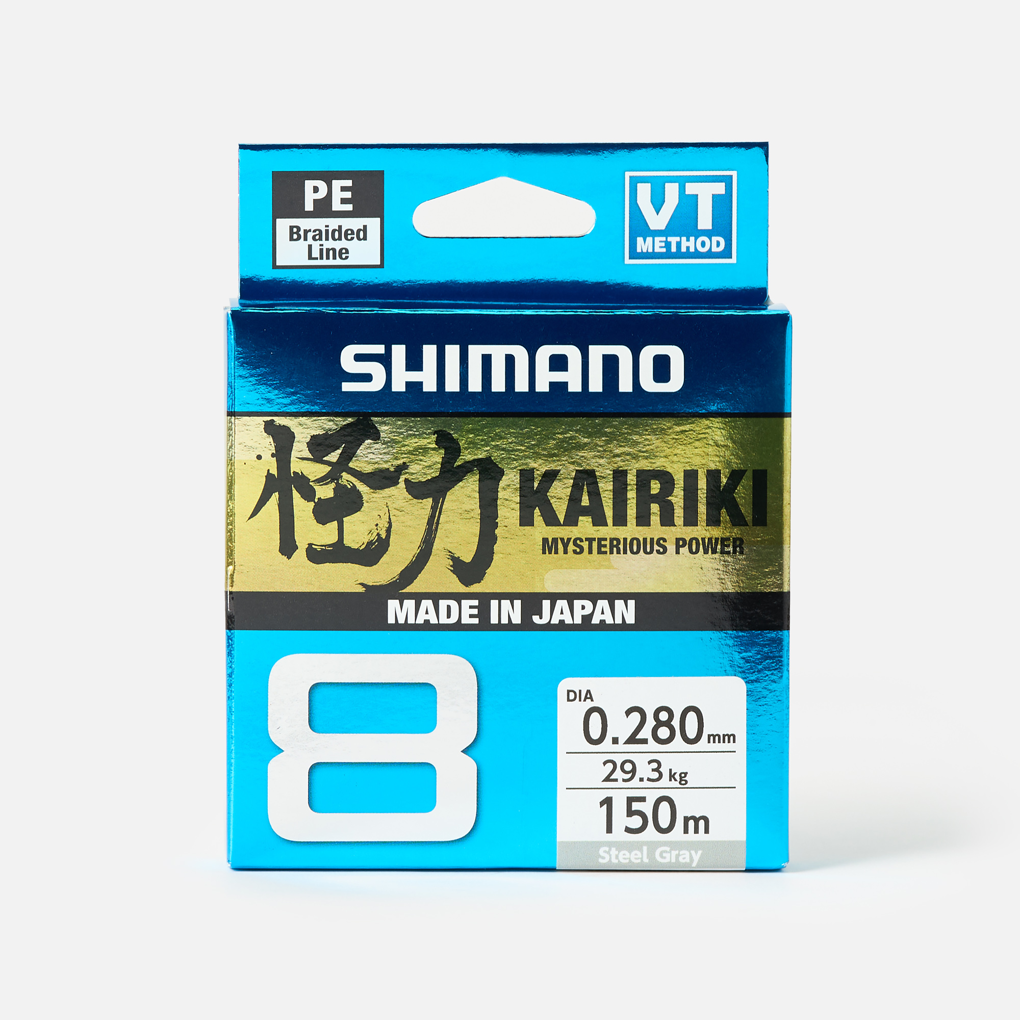 Леска Shimano Kairiki 8, 150м, серый